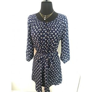 Blue Printed Dress